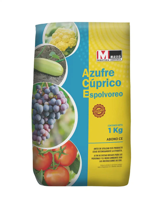 Azufre Cúprico Espolvoreo Massó 1 KG