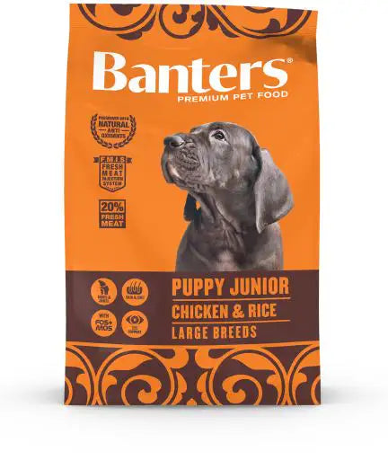 Banters Puppy Junior Pollo y Arroz - Pienso para Cachorros