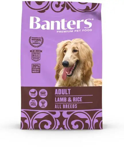 Banters Adult Large Cordero y Arroz - Pienso para Perros