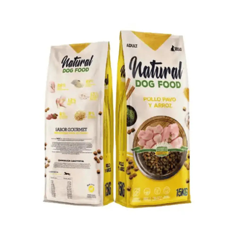 NATURAL DOG FOOD POLLO & PAVO 15KG - Comida para Perros