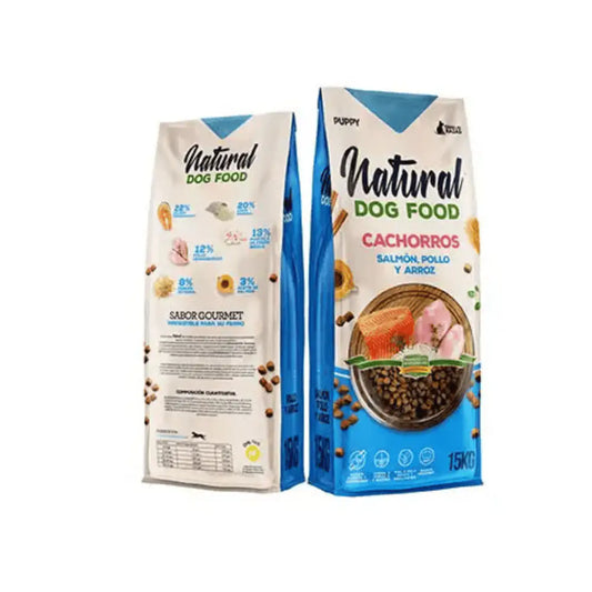 Natural Dog Food – Cachorros – Salmón, pollo y arroz - Comida para Perros