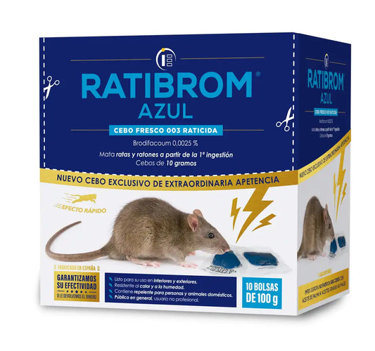 RATICIDA CEBO FRESCO RATIBROM AZUL