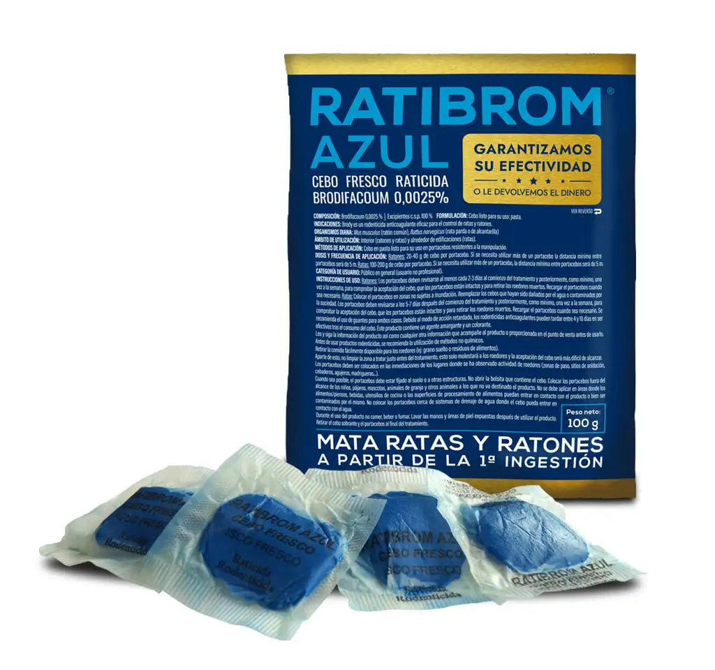 RATICIDA CEBO FRESCO RATIBROM AZUL