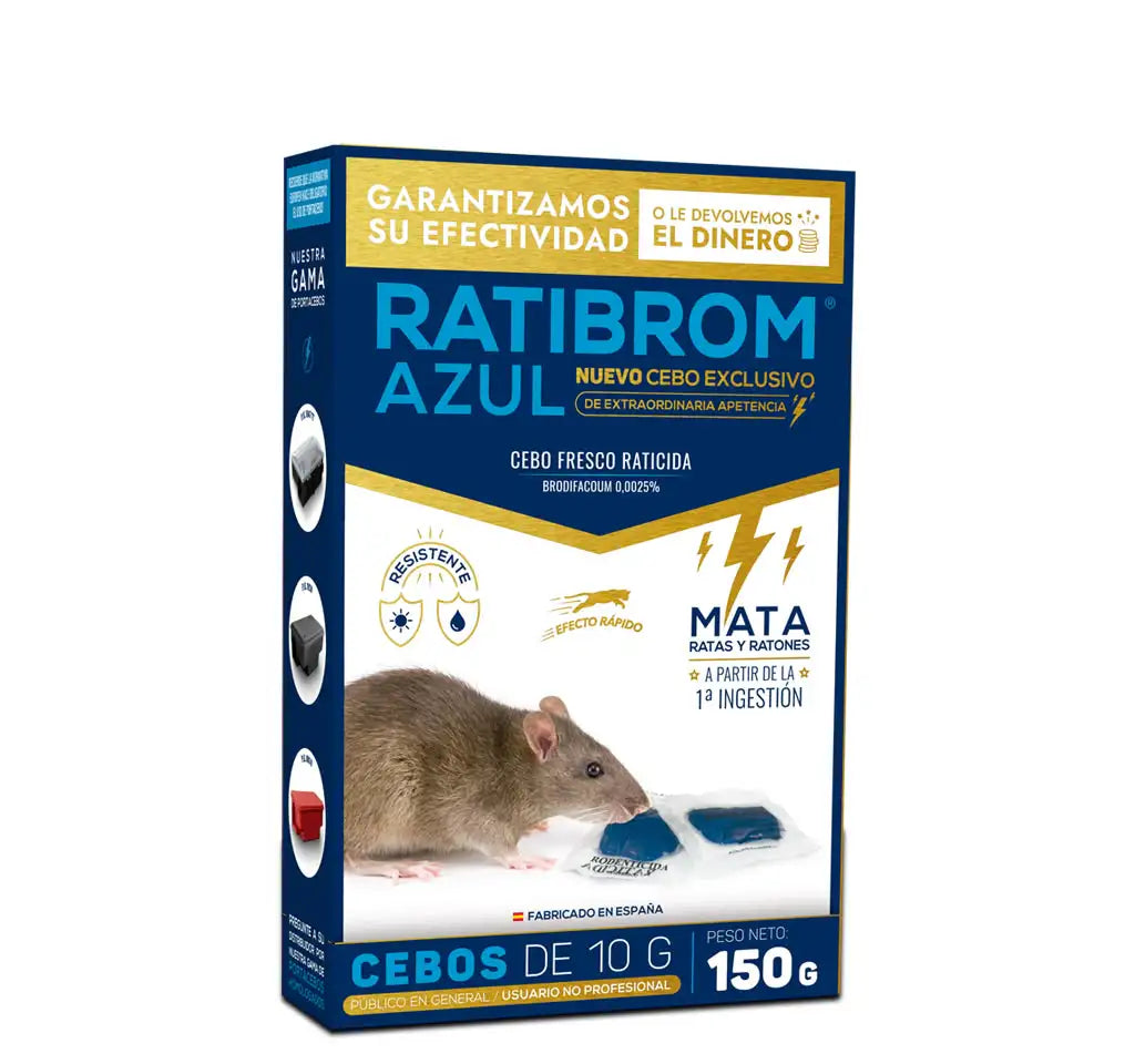 RATICIDA CEBO FRESCO RATIBROM AZUL