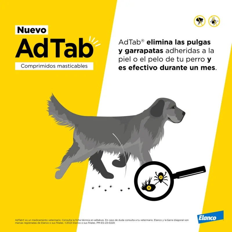 Adtab 3 Comprimidos Masticables antiparasitarios para perros