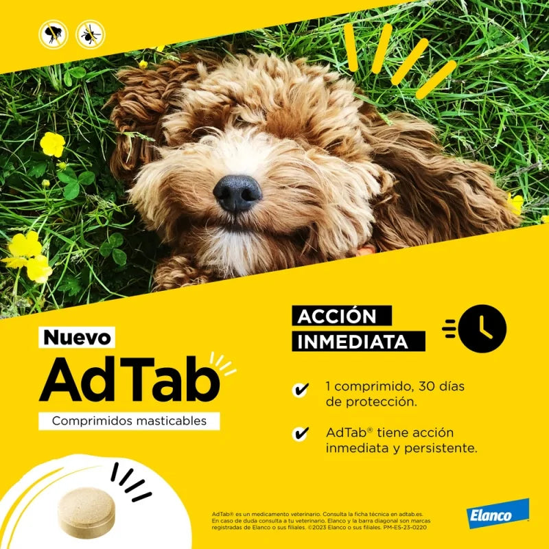 Adtab 3 Comprimidos Masticables antiparasitarios para perros