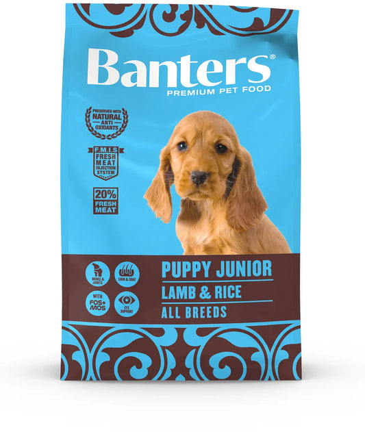 Banters Puppy Junior Cordero y Arroz - Pienso para Cachorros