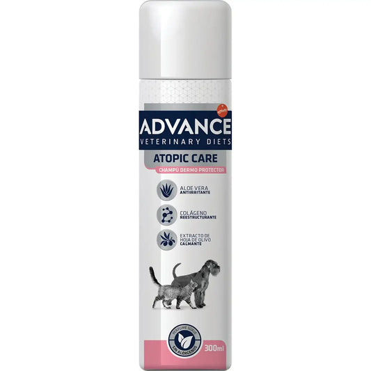 ADVANCE Veterinary Diets Atopic Care Champú protector de la piel para perros Frasco de 300 ml