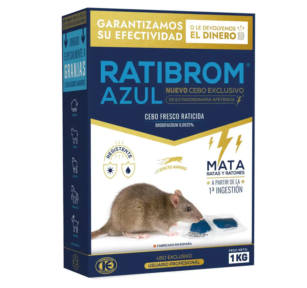 RATICIDA CEBO FRESCO RATIBROM AZUL